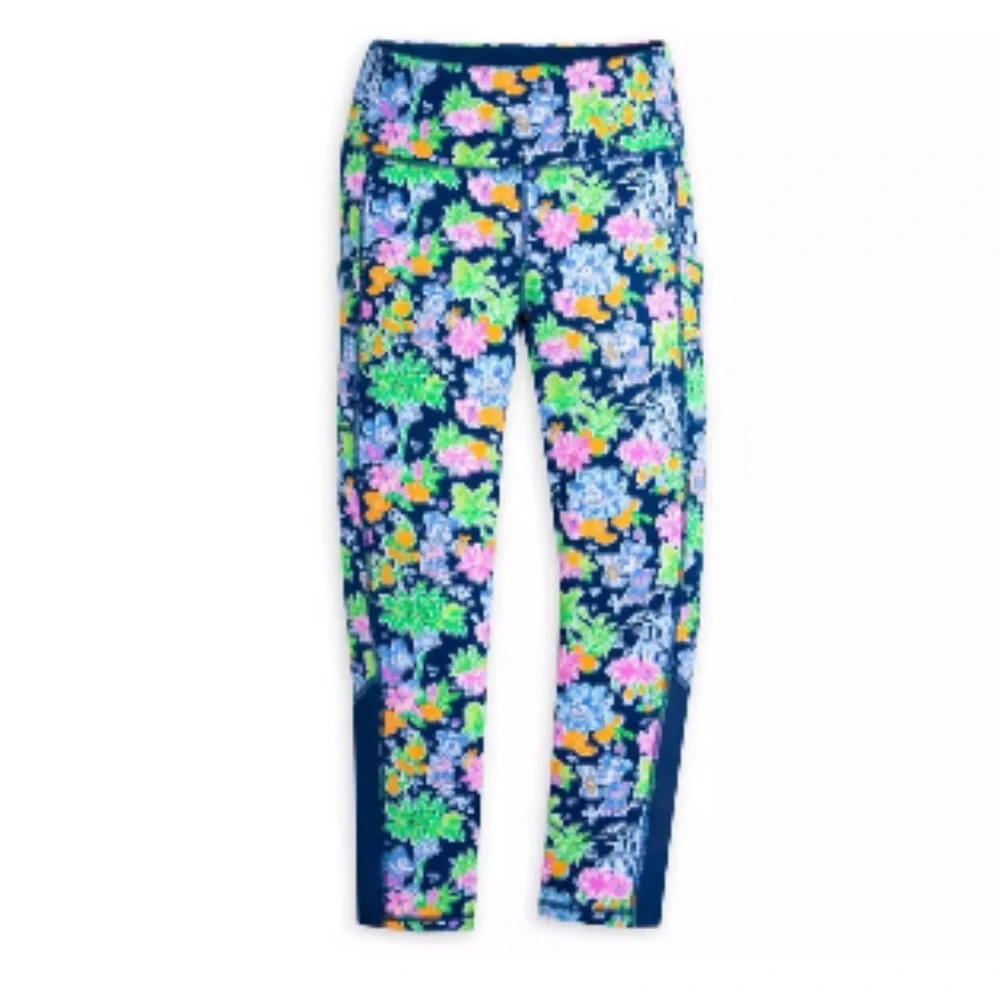Disney and Lilly Pulitzer Weekender Mickey & Minnie Leggings S, M, - Picture 7 of 8